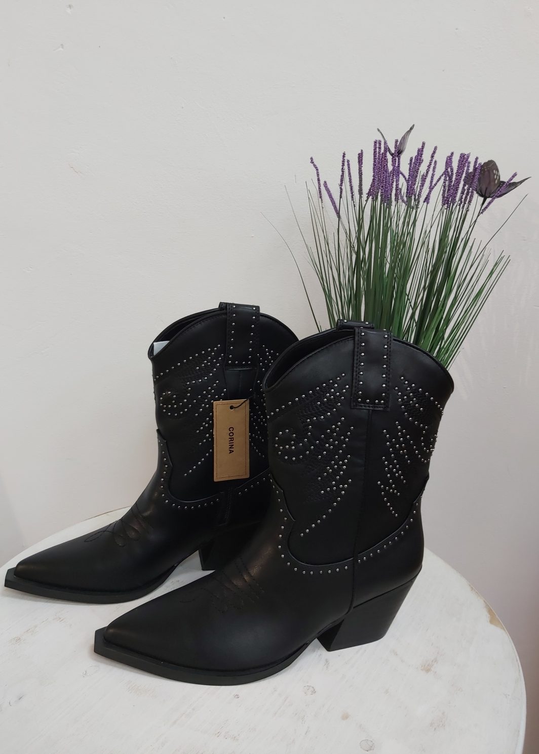 Botín Cowboy Negro