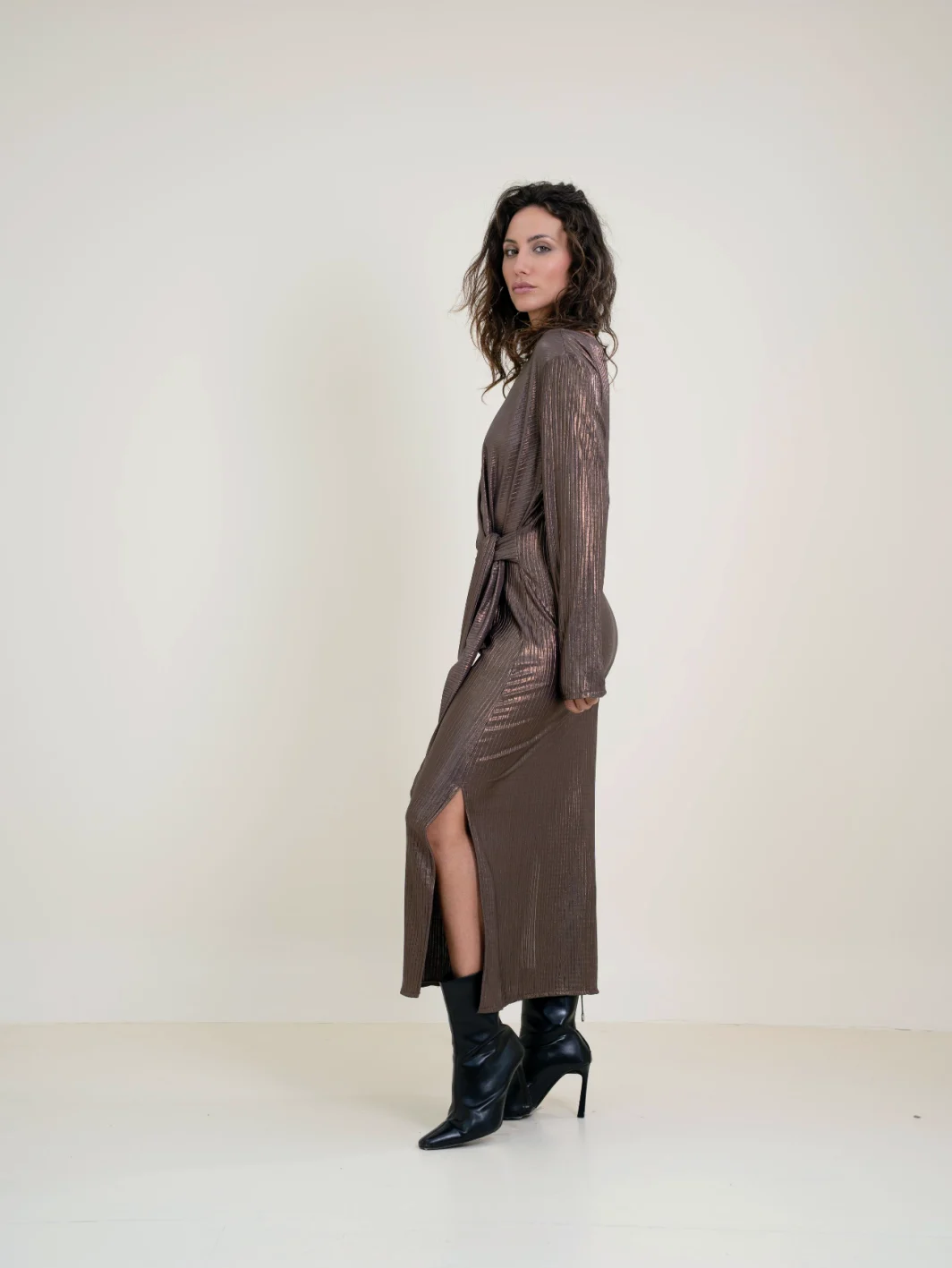 Vestido Nudo Oro - Imagen 4