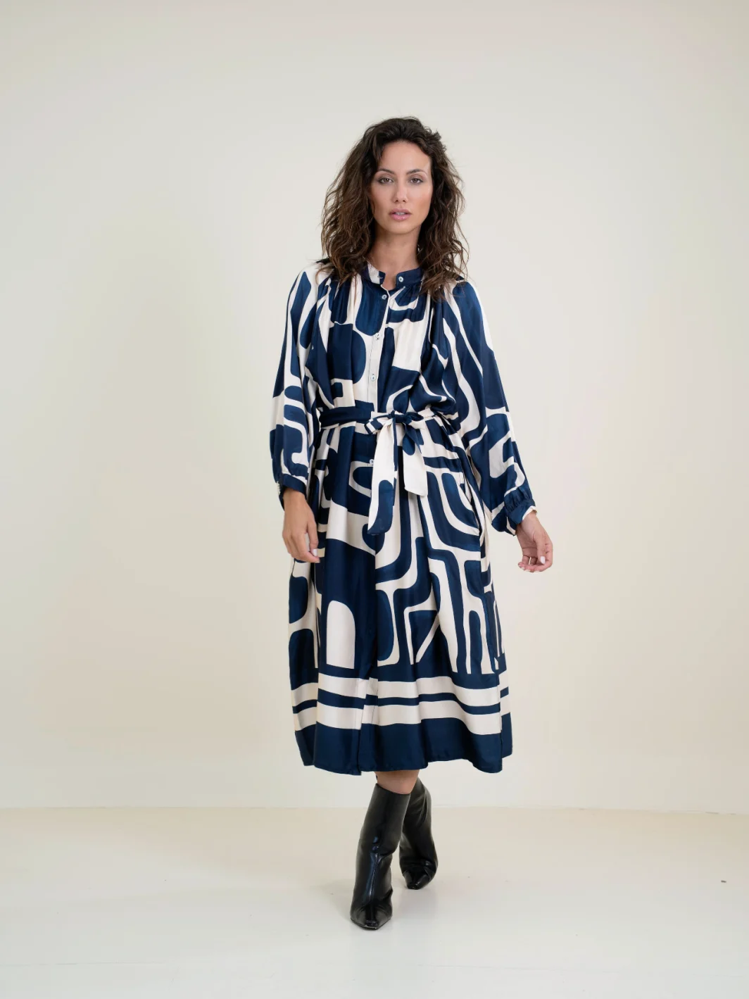 Vestido Estampado Geométrico
