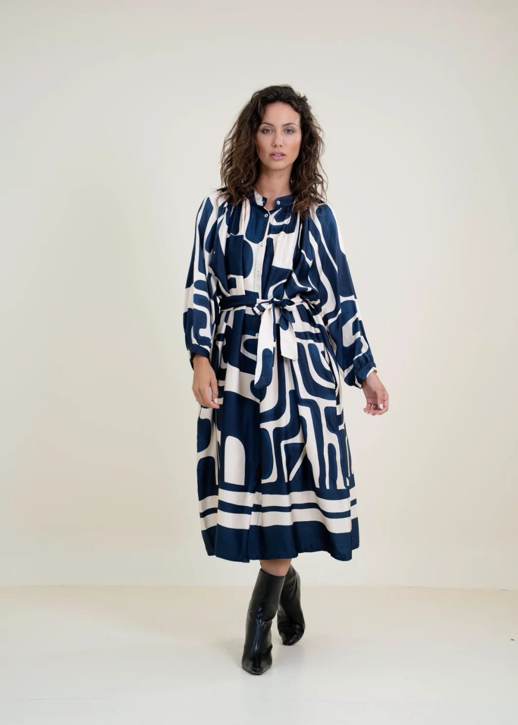 Vestido Estampado Geométrico