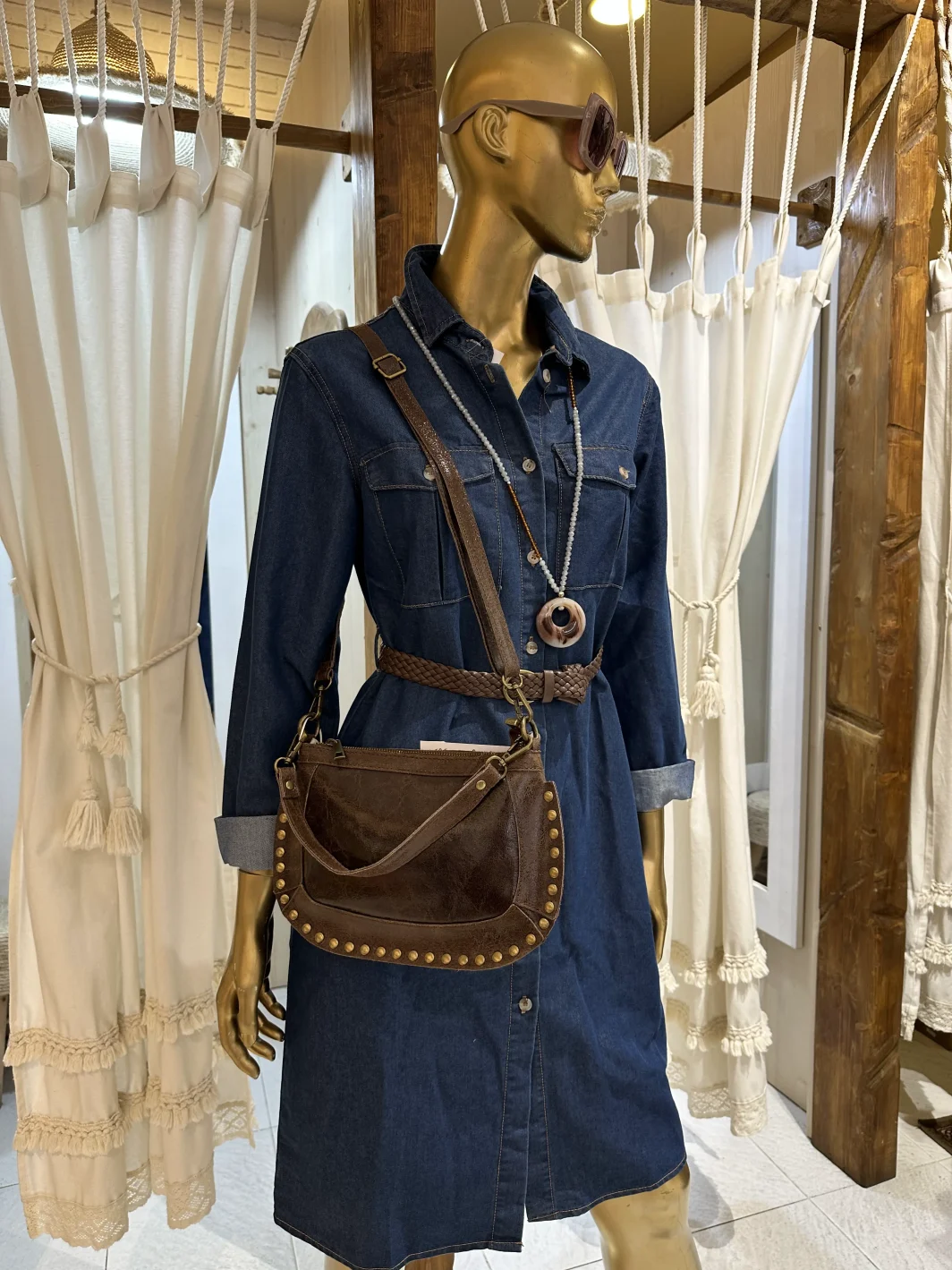 Bolso Piel Tachuelas
