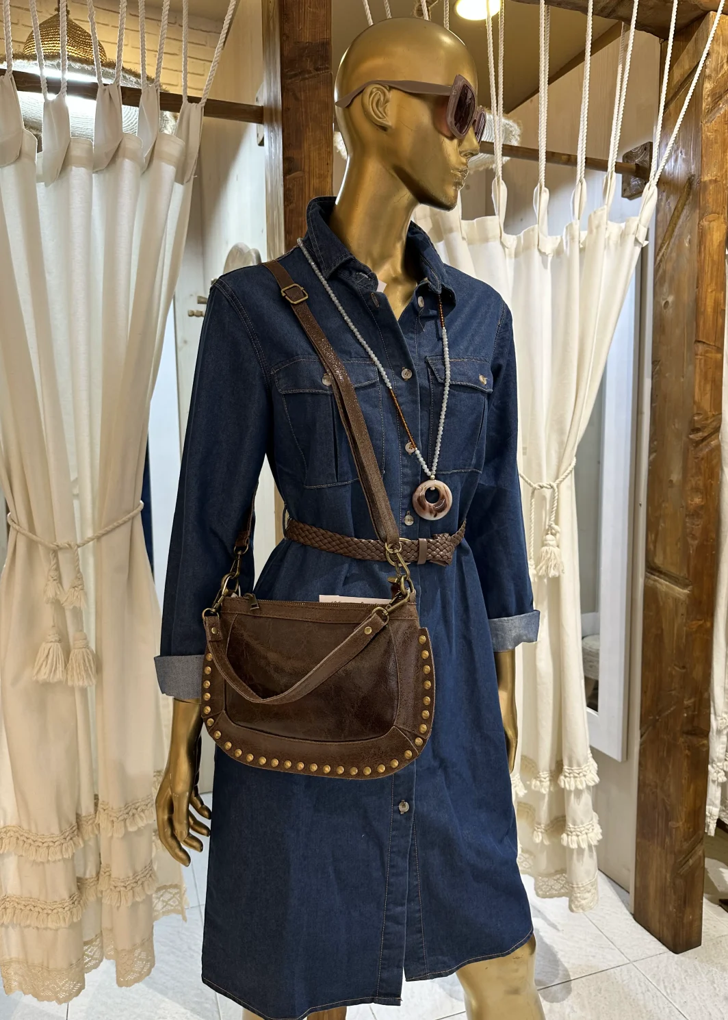 Bolso Piel Tachuelas