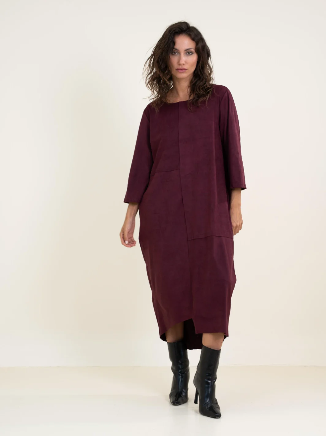 Vestido Antelina Granate - Imagen 2