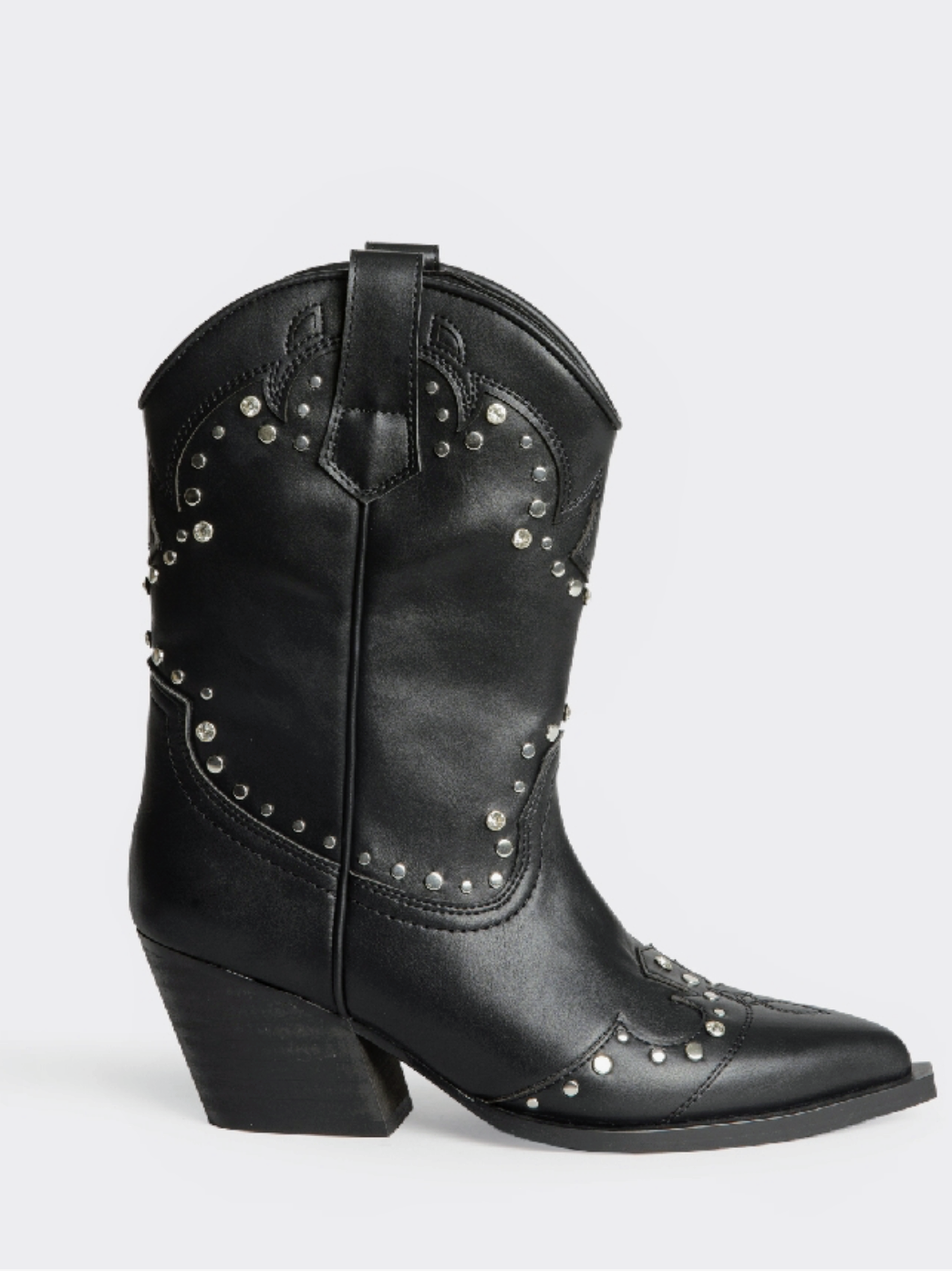 Botín Cowboy Negro Corina M5812