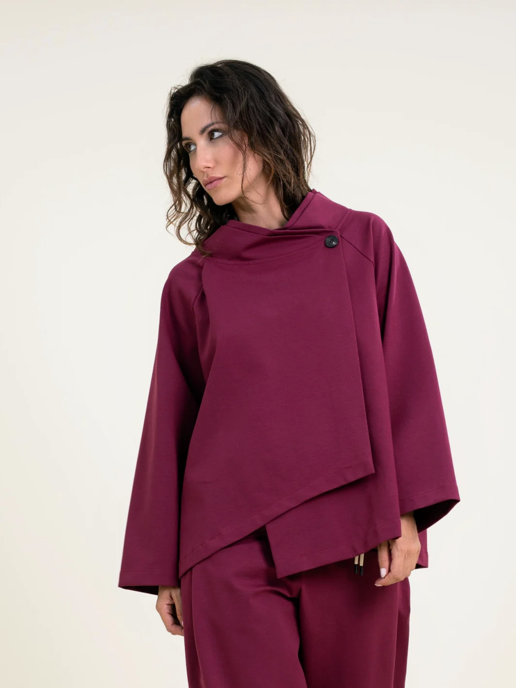 Chaqueta Cruzada Granate