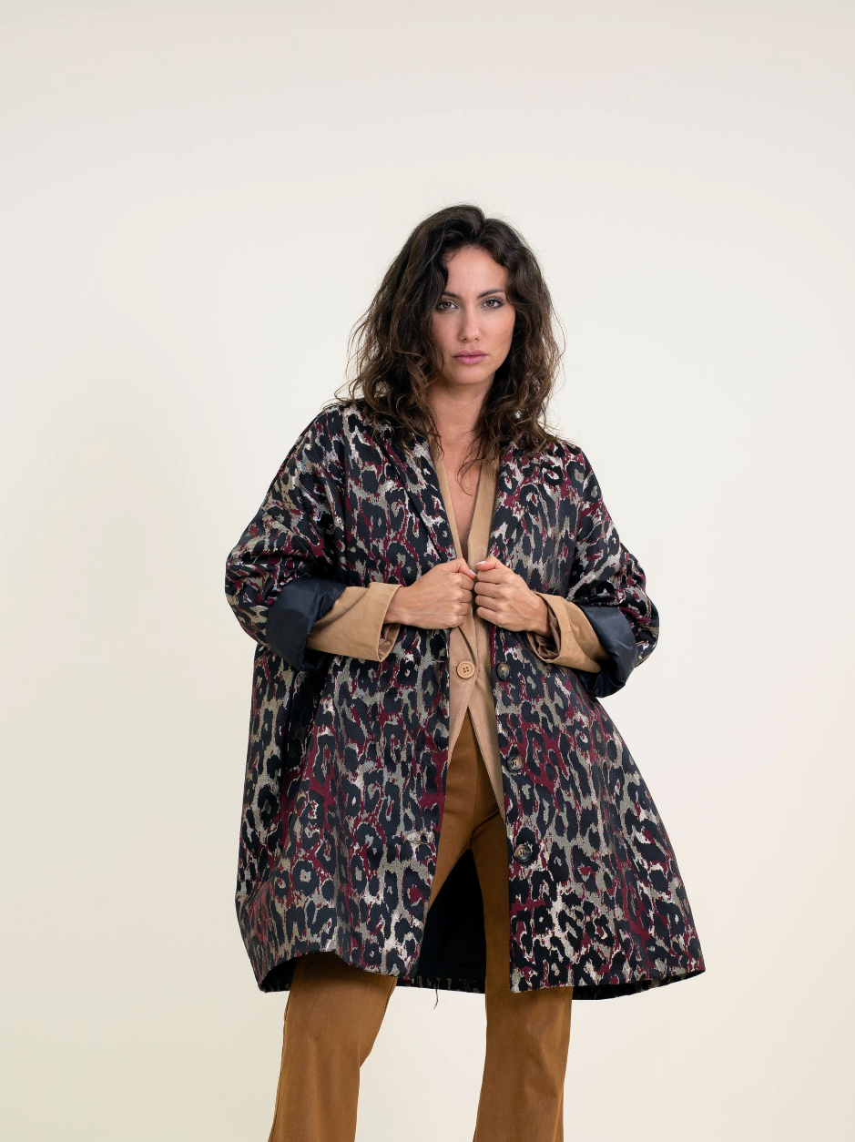Abrigo Estampado Animal Print