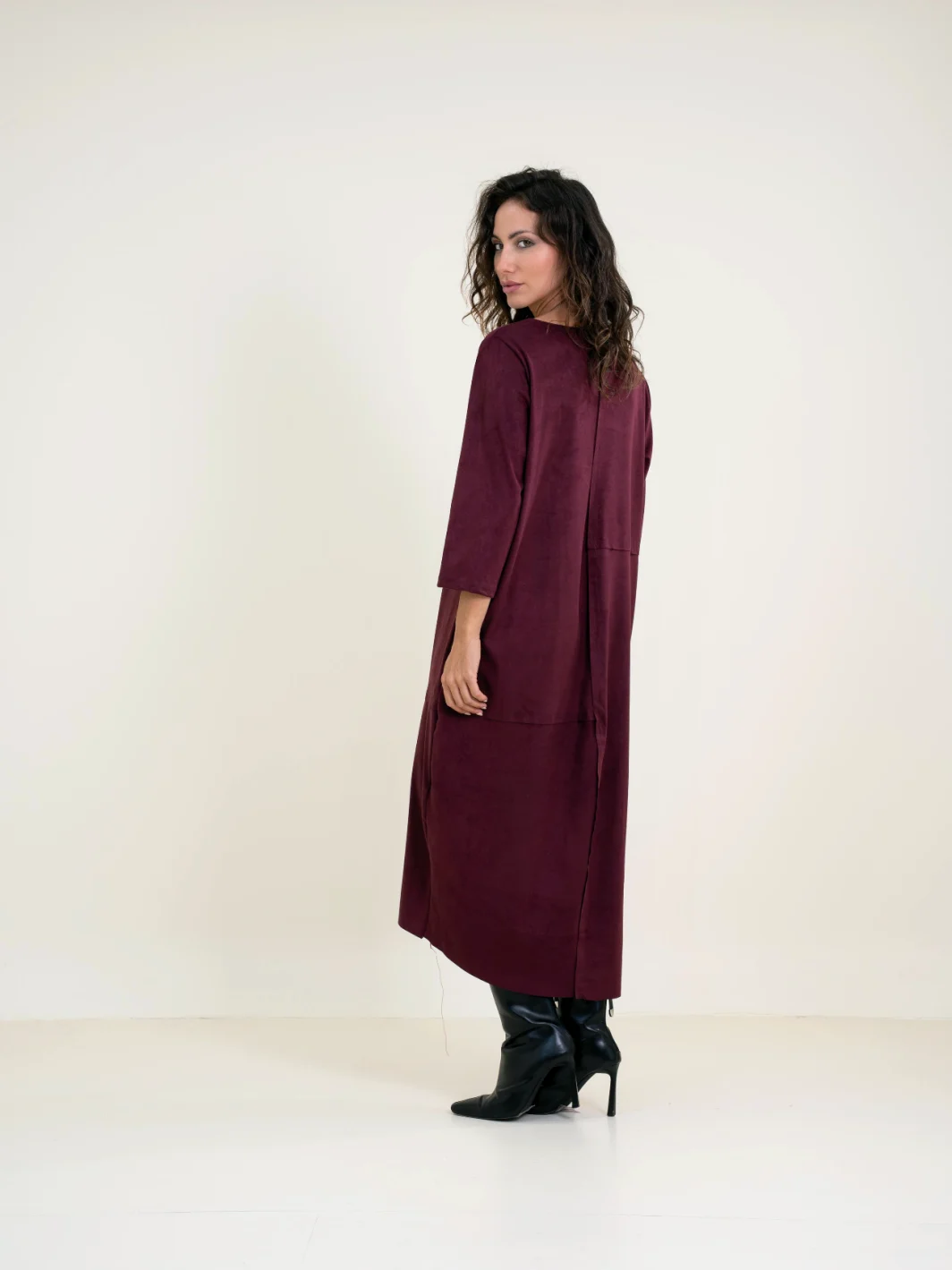 Vestido Antelina Granate - Imagen 3