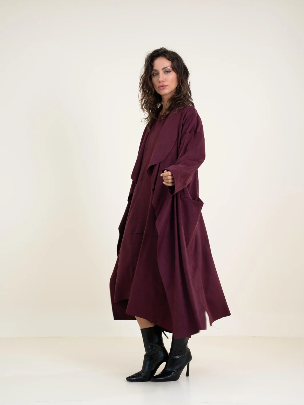 Abrigo Antelina Granate - Imagen 2