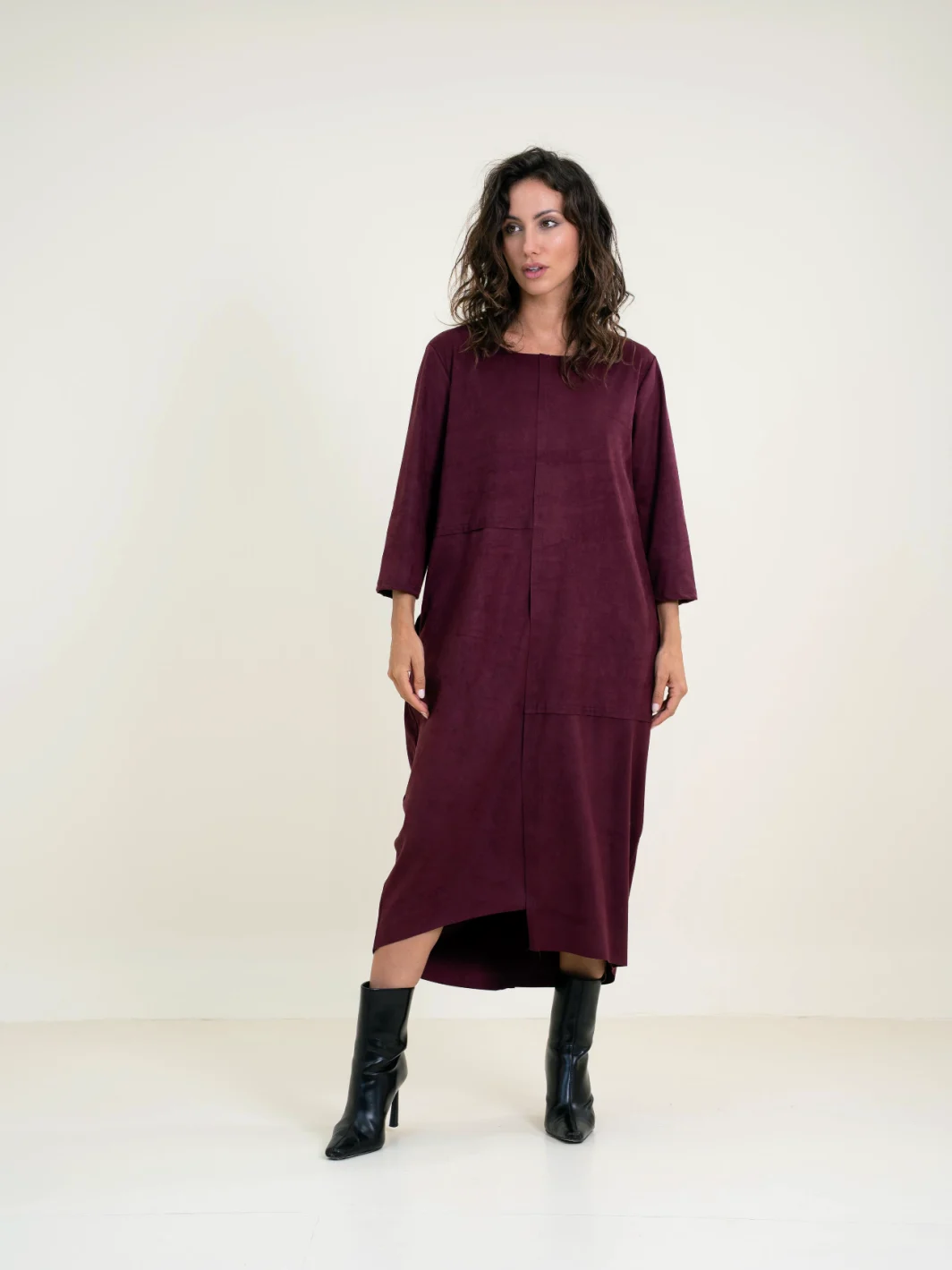 Vestido Antelina Granate