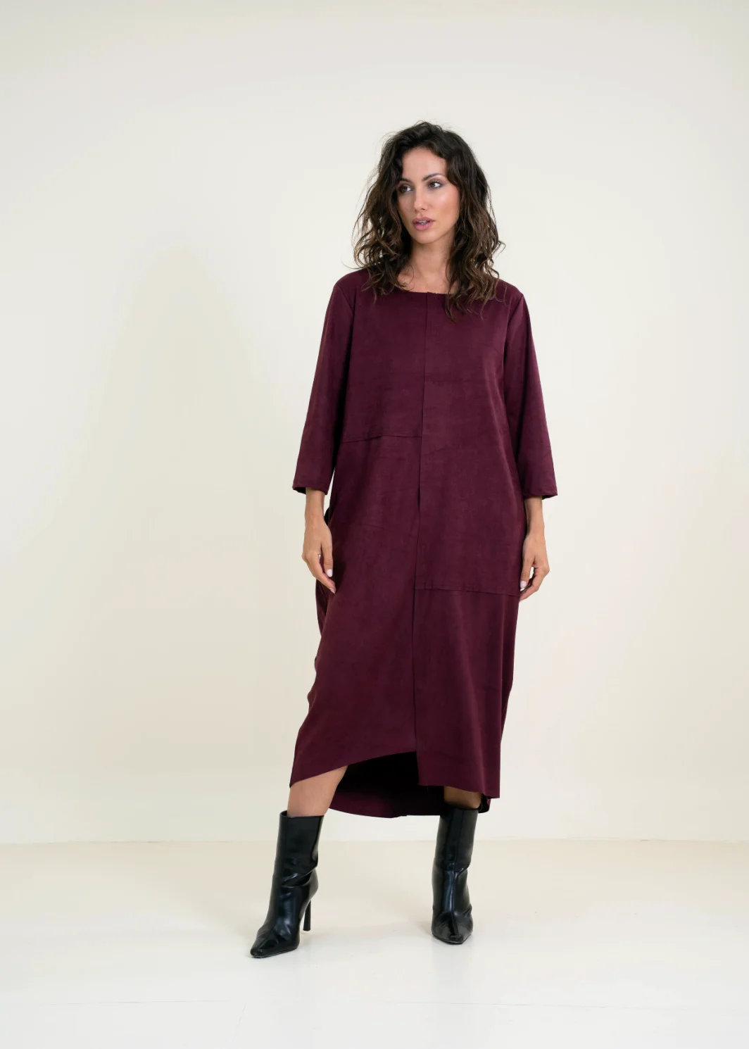 Vestido Antelina Granate