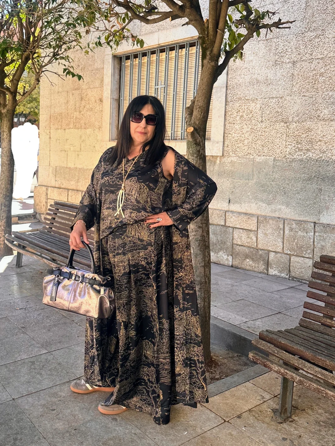 Conjunto Pantalón Top y Kaftan - Imagen 2