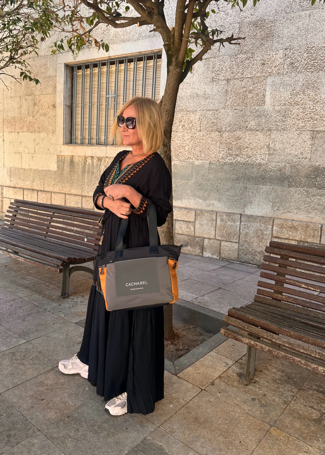 Bolso Cacharel Combinado Shopper