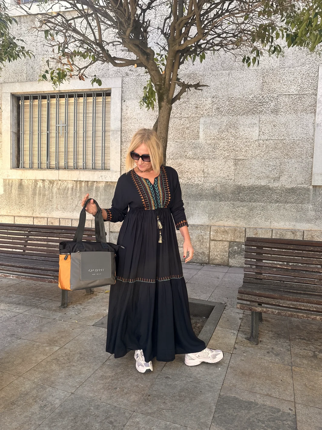 Vestido Largo Bordado Tantrend