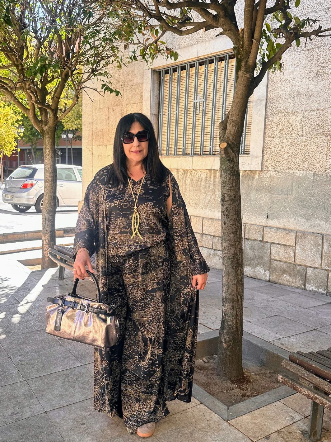 Conjunto Pantalón Top y Kaftan - Imagen 3